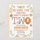 Turkije Thanksgiving Tweede verjaardagsuitnodiging Kaart (Voorkant / Achterkant)