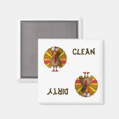 Turkije Thanksgiving Vaatwasser Magneet (Voorkant / Achterkant)