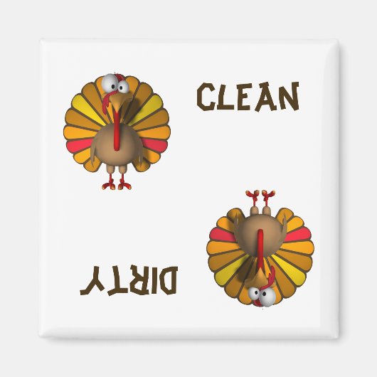 Turkije Thanksgiving Vaatwasser Magneet (Voorkant)