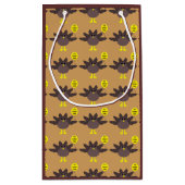 Turkije Tijd Thanksgiving Custom Gift Bag Klein Cadeauzakje (Achterkant)