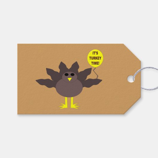 Turkije Tijd Thanksgiving Custom Gift Labels Cadeaulabel (Voorkant (Horizontaal))