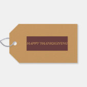 Turkije Tijd Thanksgiving Custom Gift Labels Cadeaulabel (Achterkant Horizontaal)