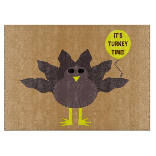 Turkije Tijd Thanksgiving Glas Snijplank (Voorkant)