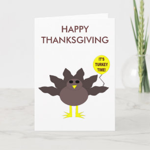 Turkije Time Thanksgiving  Kaart