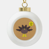 Turkije Time Thanksgiving Ornament (Voorkant)