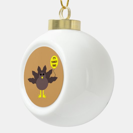 Turkije Time Thanksgiving Ornament (Rechts)