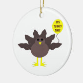 Turkije Time Thanksgiving Ornament (Links)