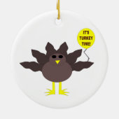 Turkije Time Thanksgiving Ornament (Achterkant)