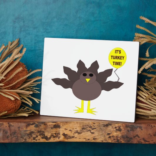 Turkije Time Thanksgiving Plaque Fotoplaat (Zijkant)