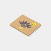 Turkije Time Thanksgiving Post merkt Pad op Post-it® Notes (Schuin)