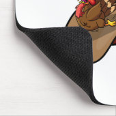 Turkije Tongue Out Thanksgiving Day Funny Lipt Her Muismat (Hoek)