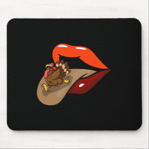 Turkije Tongue Out Thanksgiving Day Funny Lipt Her Muismat