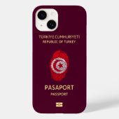 Turkije Travel Passport Print Souvenir Case-Mate iPhone Case (Achterkant)