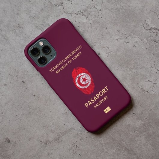 Turkije Travel Passport Print Souvenir Case-Mate iPhone Case
