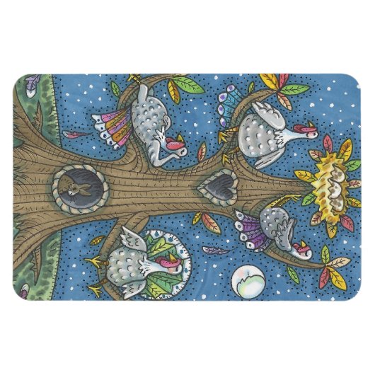 TURKIJE TREE, THANKSGIVING FUNNY GOBBLERS MAGNET MAGNEET (Horizontaal)