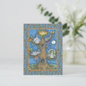 TURKIJE TREE, THANKSGIVING FUNNY GOBBLERS ROOST FEESTDAGENKAART (Staand voorkant)