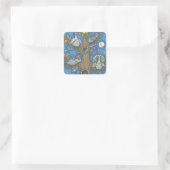 TURKIJE TREE, THANKSGIVING GOBBLERS STICKERS Squ (Tas)