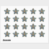 TURKIJE TREE, THANKSGIVING GOBBLERS STICKERS Star (Vel)