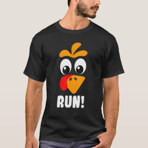 Turkije trot adult runnen kostumeffect runt Thanks T-shirt