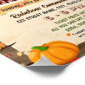 Turkije Trot event flyer poster sjabloon (Hoek)