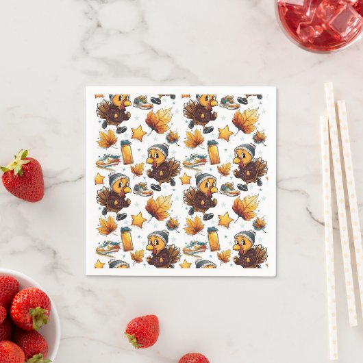 Turkije Trot Fun Run 5K Thanksgiving Hardlopen Servet (Insitu)