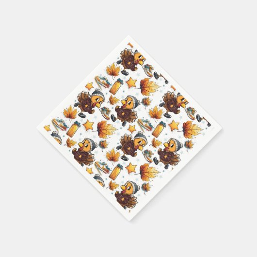 Turkije Trot Fun Run 5K Thanksgiving Hardlopen Servet (Hoek)