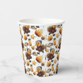 Turkije Trot Fun Run 5k Thanksgiving Running Desig Papieren Bekers (Voorkant)