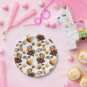 Turkije Trot Fun Run 5k Thanksgiving Running Desig Papieren Bordje (Feest)