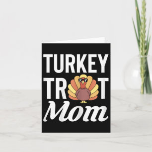 Turkije Trot Mom Moederdag Running Thanksgiving Kaart