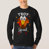 Turkije Trot Squad Grappige Thanksgiving Running F T-shirt (Voorkant)