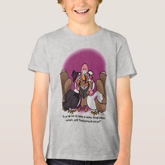 Turkije Trouwjongen Tri-Blend Shirt (Voorkant)