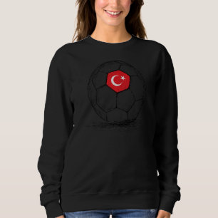 Turkije Turks vlag op Voetbal Football Trui