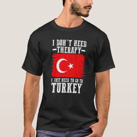 Turkije Turkse Vlag 3 T-shirt (Voorkant)