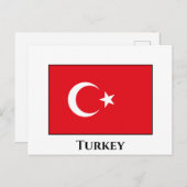 Turkije (Turkse vlag) Briefkaart (Voorkant / Achterkant)