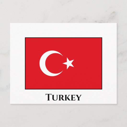 Turkije (Turkse vlag) Briefkaart (Voorkant)