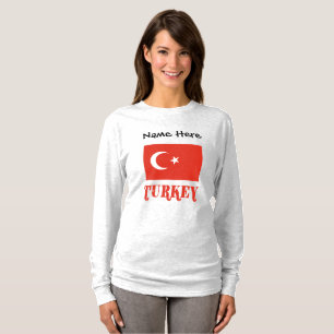 Turkije Turkse Vlag Gepersonaliseerd T-shirt
