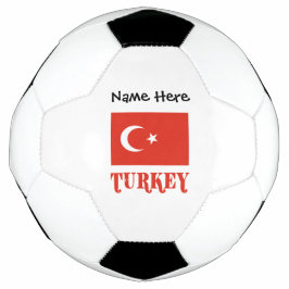 Turkije Turkse Vlag Gepersonaliseerde Naam Voetbal