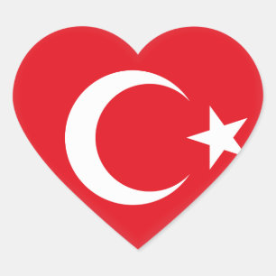 Turkije (Turkse vlag) Hart Sticker
