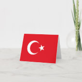 Turkije (Turkse vlag) Kaart (Voorkant)