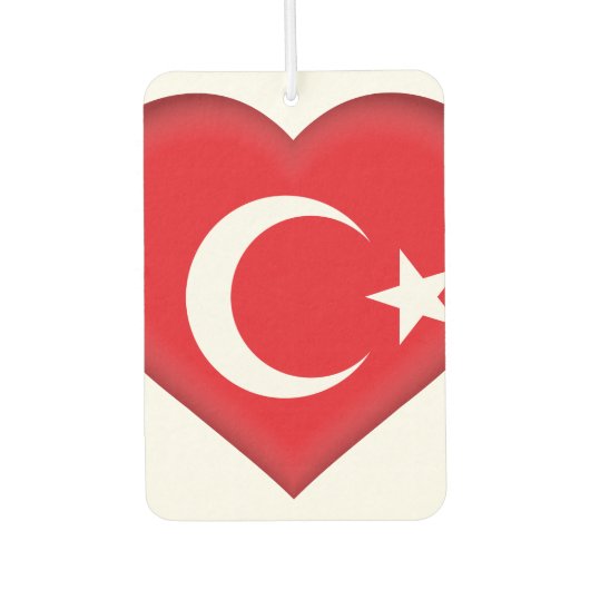 Turkije (Turkse vlag) Luchtverfrisser (Voorkant)