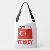 Turkije Turkse vlag Rode Personalisatie Crossbody Tas (Voorkant)