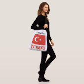 Turkije Turkse vlag Rode Personalisatie Crossbody Tas (Op model)