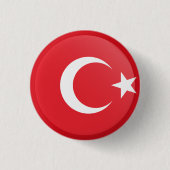 Turkije (Turkse vlag) Ronde Button 3,2 Cm (Voorkant)