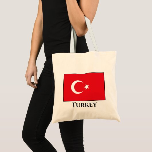 Turkije (Turkse vlag) Tote Bag (Voorkant (product))