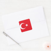 Turkije (Turkse vlag) Vierkante Sticker (Envelop)