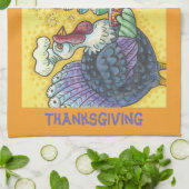 TURKIJE TWINS EN ALLE FIXINS THANKSGIVING TOWEL THEEDOEK (Gevouwen)