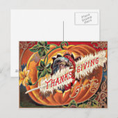 Turkije Veer Pompoen Bloemen Briefkaart (Voorkant / Achterkant)