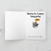 Turkije verbergt Thanksgiving Kaart (Binnen)