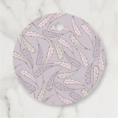 Turkije & Veren Herfst Meisje Baby shower Dank u Bedankjes Labels (Achterkant)