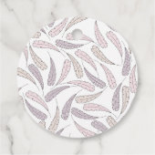 Turkije & Veren Herfst Meisje Baby shower Dank u Bedankjes Labels (Achterkant)